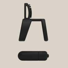 Load image into Gallery viewer, JoyRings Vibrating Support Cock Ring - black