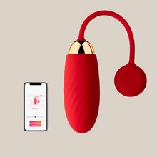 Load image into Gallery viewer, Svakom Ella APP Controlled Silicone Vibrating Egg - red