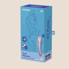 Load image into Gallery viewer, BESTSELLER!!!!
                                                    SATISFYER APP ENABLED DUAL PLEASURE – MAUVE /Clitoral Stimulator, G-spot vibrator