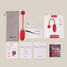 Load image into Gallery viewer, Svakom Ella APP Controlled Silicone Vibrating Egg - red