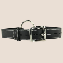 Load image into Gallery viewer, EDGE SEAMLESS O-RING GAG - BLACK Lined Leather