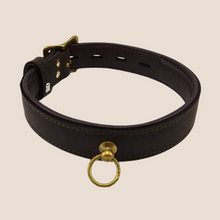 Load image into Gallery viewer, BOUND Nubuck Leather Choker with ‘O’ Ring - BROWN