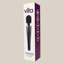 Load image into Gallery viewer, Loving Joy VITA Rechargeable Wand Vibrator - black