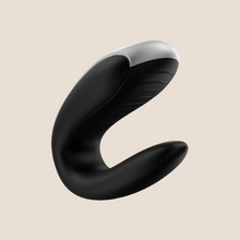 Load image into Gallery viewer, Satisfyer App Enabled Double Fun For Couple – BLACK / Clitoral Stimulator