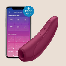 Load image into Gallery viewer, BESTSELLER!!!!
                                              SATISFYER  APP ENABLED CURVY 1 ROSE RED - Clitoral Stimulator