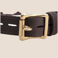 Load image into Gallery viewer, BOUND Nubuck Leather Choker with ‘O’ Ring - BROWN