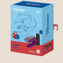 Load image into Gallery viewer, Satisfyer App Enabled Double Fun For Couple – VIOLET / Clitoral Stimulator