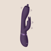 Load image into Gallery viewer, Vive Nilo Purple Pinpoint Rotating G-Spot / Rabbit Vibrator