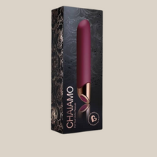 Load image into Gallery viewer, Rocks Off Chaiamo 10 Function Rechargeable Classic Vibrator Burgundy