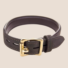 Load image into Gallery viewer, BOUND Nubuck Leather Choker with ‘O’ Ring - BROWN