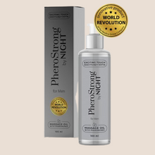 Load image into Gallery viewer, PheroStrong By Night for Men Massage Oil With Pheromones 100ml