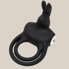 Load image into Gallery viewer, Happy Rabbit Couples Stimulating USB Rechargeable Rabbit Love Ring -Black