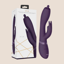 Load image into Gallery viewer, Vive Nilo Purple Pinpoint Rotating G-Spot / Rabbit Vibrator