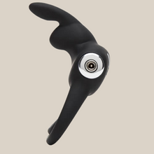 Load image into Gallery viewer, Happy Rabbit Couples Stimulating USB Rechargeable Rabbit Love Ring -Black