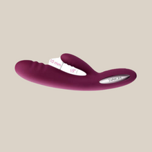 Load image into Gallery viewer, Svakom Adonis Ribbed Warming Rabbit Vibrator - violet