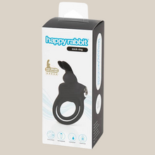 Load image into Gallery viewer, Happy Rabbit Couples Stimulating USB Rechargeable Rabbit Love Ring -Black