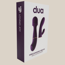 Load image into Gallery viewer, BESTSELLER!!!!

                                            Loving Joy DUA Rabbit Vibrator with Wand Attachment - purple
