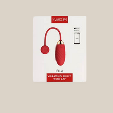 Load image into Gallery viewer, Svakom Ella APP Controlled Silicone Vibrating Egg - red
