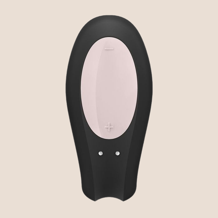 Satisfyer App Enabled Double Joy Black for couple/ Clitoral Stimulator