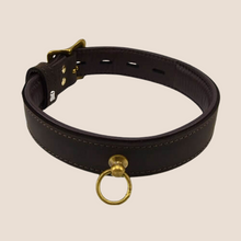 Load image into Gallery viewer, BOUND Nubuck Leather Choker with ‘O’ Ring - BROWN
