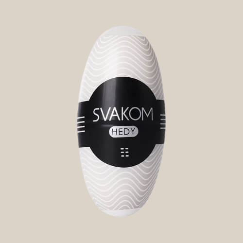 Svakom Hedy Reuseable Egg Style Male Masturbator – White