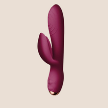 Load image into Gallery viewer, Rocks Off Everygirl Burgundy Rechargeable Rabbit Vibrator
