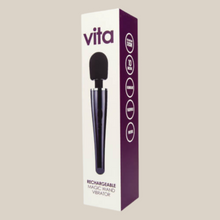 Load image into Gallery viewer, Loving Joy VITA Rechargeable Wand Vibrator - black
