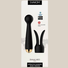 Load image into Gallery viewer, BESTSELLER!!!!

                                                            Svakom Emma Neo Interactive App Controlled Heating Magic Wand - black
