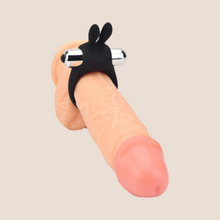 Load image into Gallery viewer, JoyRings Silicone Rabbit Vibrating Cock Ring
