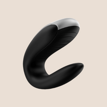 Load image into Gallery viewer, Satisfyer App Enabled Double Fun For Couple – BLACK / Clitoral Stimulator
