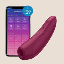 Load image into Gallery viewer, BESTSELLER!!!!

                                              SATISFYER  APP ENABLED CURVY 1 ROSE RED - Clitoral Stimulator
