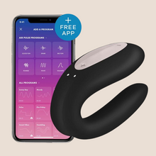 Load image into Gallery viewer, Satisfyer App Enabled Double Joy Black for couple/ Clitoral Stimulator
