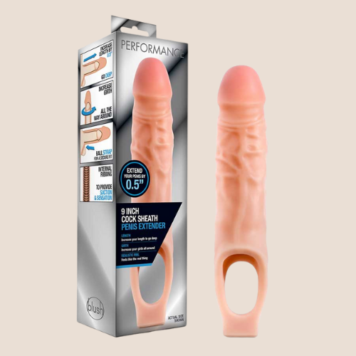 Performance Cock Sheath 9 Inch Penis Extender/Penis sleeve