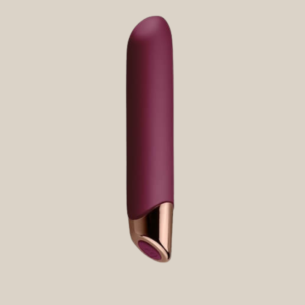 Rocks Off Chaiamo 10 Function Rechargeable Classic Vibrator Burgundy