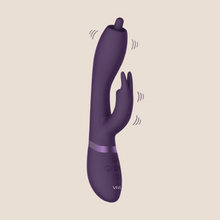 Load image into Gallery viewer, Vive Nilo Purple Pinpoint Rotating G-Spot / Rabbit Vibrator
