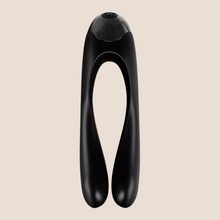 Load image into Gallery viewer, SATISFYER CANDY CANE FINGER VIBRATOR/ CLITORAL AND  G-spot  VIBRATOR   – BLACK
