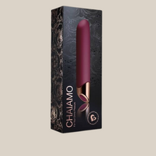 Load image into Gallery viewer, Rocks Off Chaiamo 10 Function Rechargeable Classic Vibrator Burgundy
