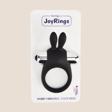 Load image into Gallery viewer, JoyRings Silicone Rabbit Vibrating Cock Ring
