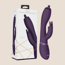 Load image into Gallery viewer, Vive Nilo Purple Pinpoint Rotating G-Spot / Rabbit Vibrator
