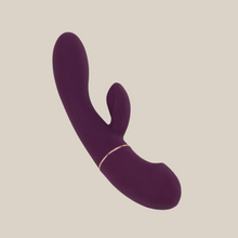 Load image into Gallery viewer, BESTSELLER!!!!

                                            Loving Joy DUA Rabbit Vibrator with Wand Attachment - purple
