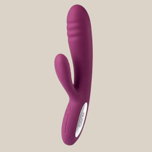 Svakom Adonis Ribbed Warming Rabbit Vibrator - violet