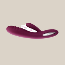 Load image into Gallery viewer, Svakom Adonis Ribbed Warming Rabbit Vibrator - violet
